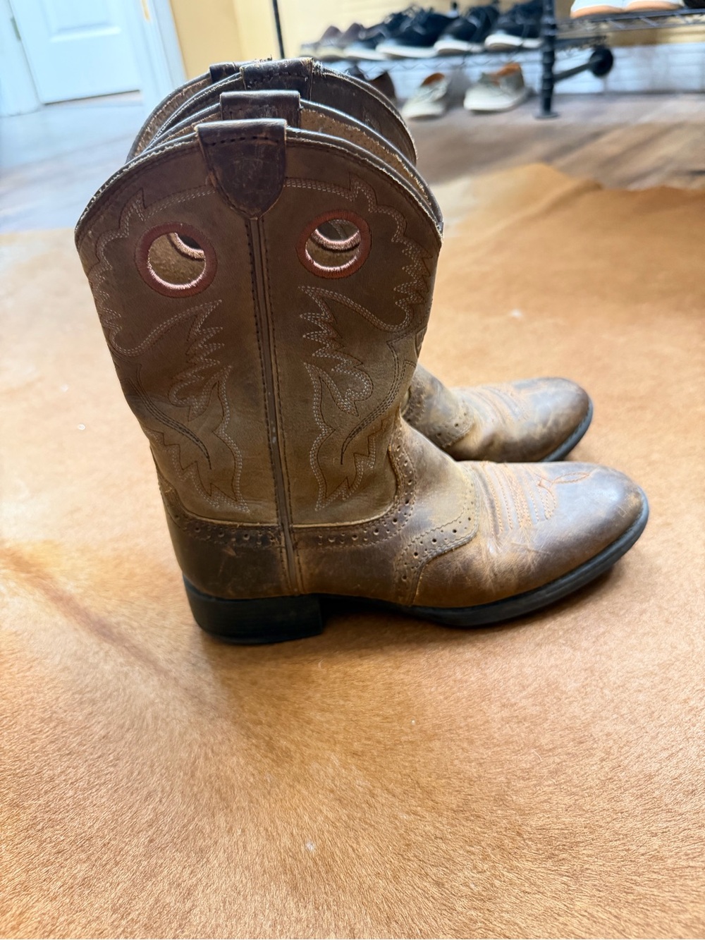 Ariat Kids Brown Pull-On Western Boots
